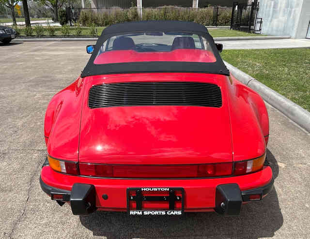 1989 Porsche 911 Speedster Guards Red / Can-Can Red