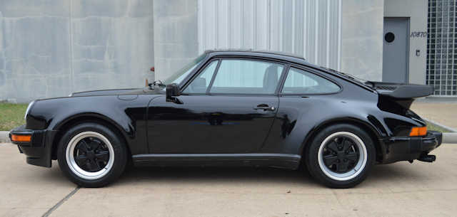 1989 Porsche 911 Turbo Black / Black