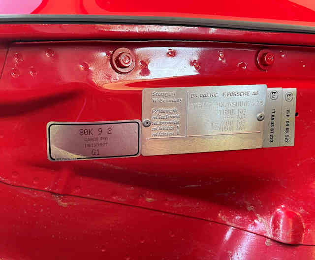 1989 Porsche 911 Turbo Guards Red / Silk Grey