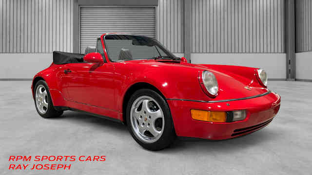 1992 Porsche 911 America Roadster Guards Red / Classic Grey