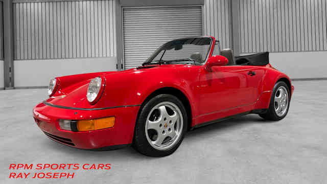 1992 Porsche 911 America Roadster Guards Red / Classic Grey