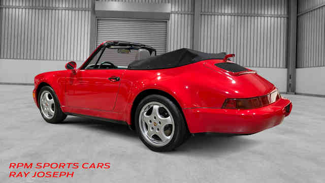 1992 Porsche 911 America Roadster Guards Red / Classic Grey