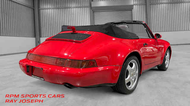 1992 Porsche 911 America Roadster Guards Red / Classic Grey