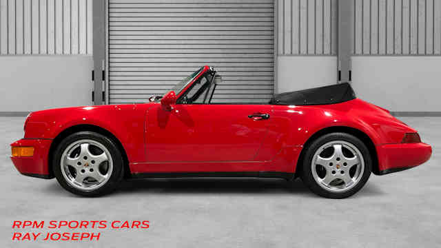 1992 Porsche 911 America Roadster Guards Red / Classic Grey