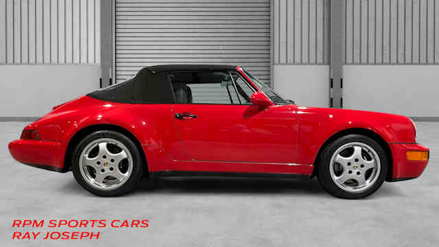 1992 Porsche 911 America Roadster Guards Red / Classic Grey