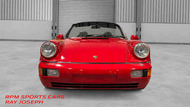 1992 Porsche 911 America Roadster Guards Red / Classic Grey