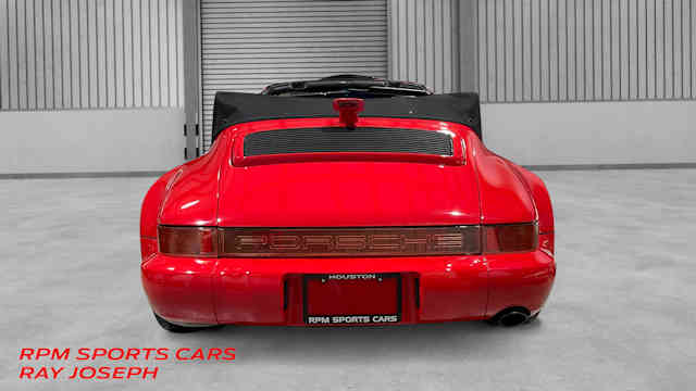 1992 Porsche 911 America Roadster Guards Red / Classic Grey