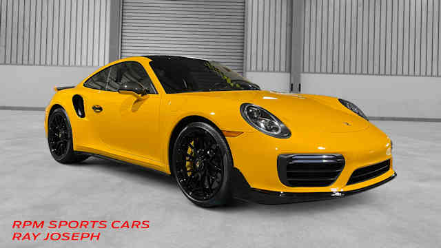 2019 Porsche 911 Turbo "S" Speed Yellow / Black