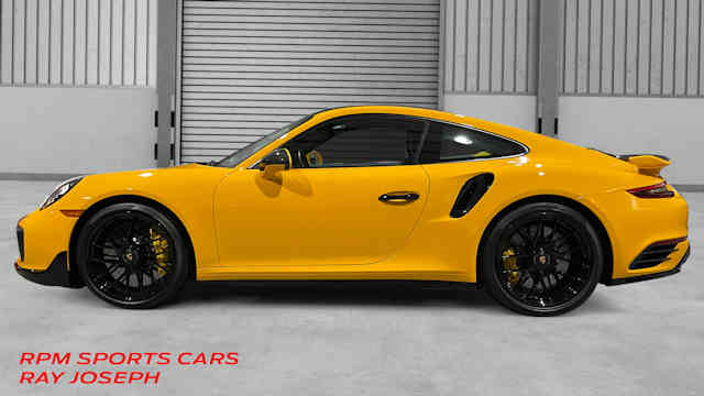 2019 Porsche 911 Turbo "S" Speed Yellow / Black