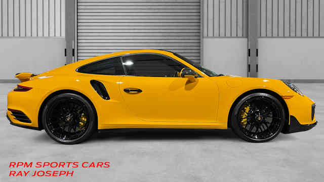 2019 Porsche 911 Turbo "S" Speed Yellow / Black