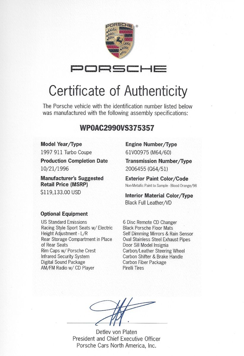 letter of authenticity