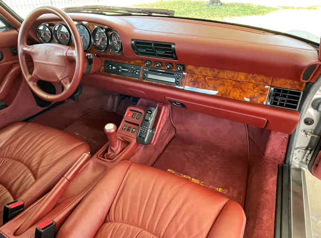 1997 Porsche 993 Turbo X50 Arctic Silber / Chestnut Brown